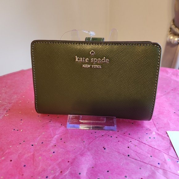 Kate Spade Olive Green Knott Bonsai Pebbled Leather Mini Satchel  5Pc Set NWT - Picture 14 of 14